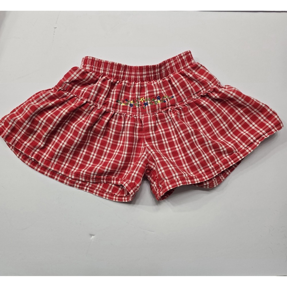 Vintage Osh Kosh B'Gosh Shorts Plaid Girl 2T‎ USA